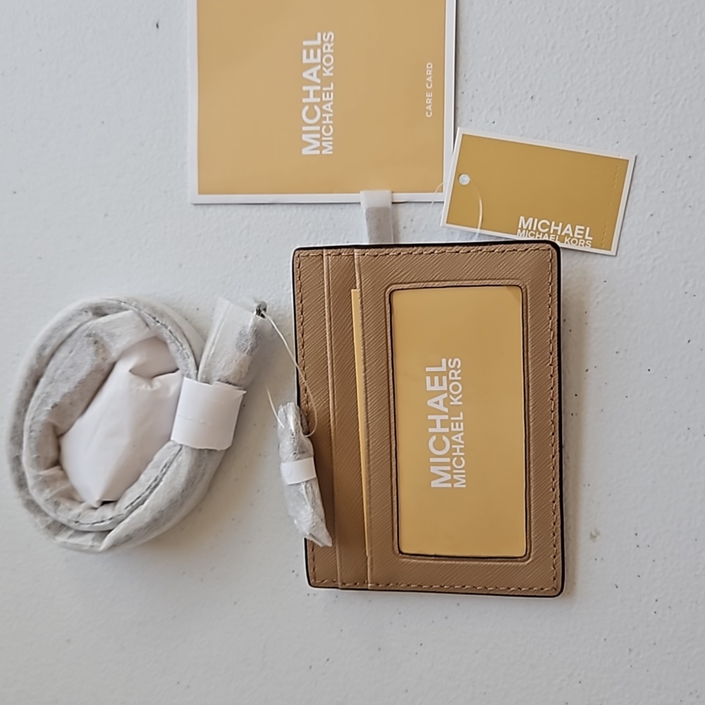 Michael Kors leather lanyard